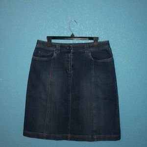 Talbots denim Midi Skirt!